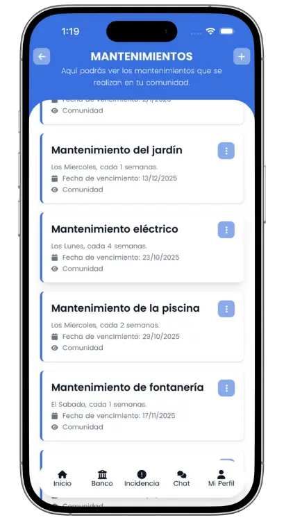 Mantenimientos